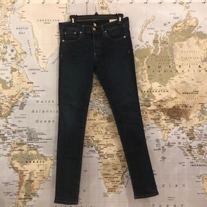 Rag & Bone Skinny Dark Wash Jeans